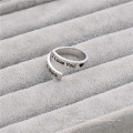 Te amo anillo de acero inoxidable para hombre anillo de plata anillos de dedo abiertos ajustables